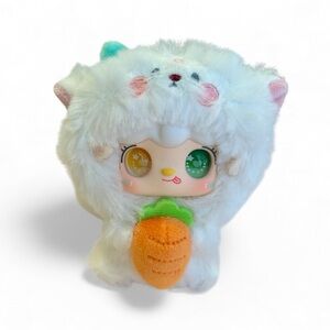 Yooki Gourmet Restaurant Mini Plush Pendant, Milk Yolk Ball